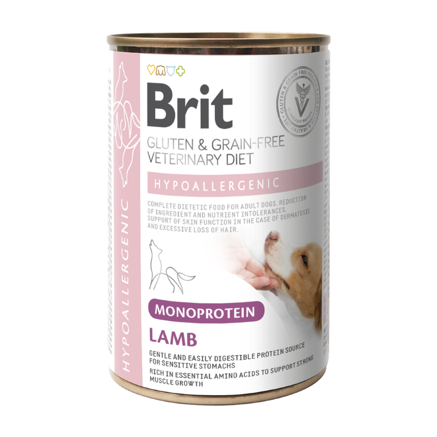 Brit Veterinary Diet Dog Can Hypoallergenic Monoprotein Lamb