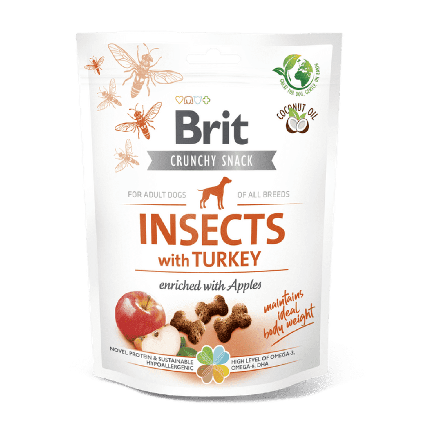 Brit Care Dog Crunchy Cracker. Insects with Turkey and Apples