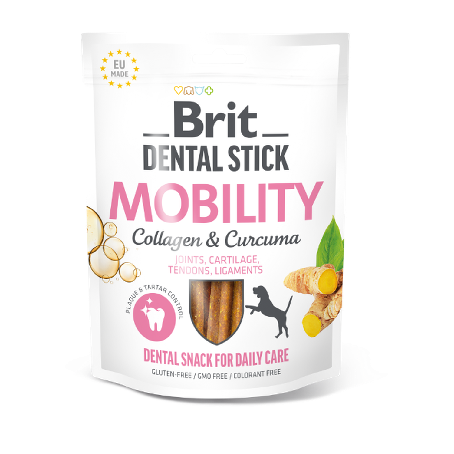 Brit Dental Stick Mobility with Curcuma & Collagen 7 pcs