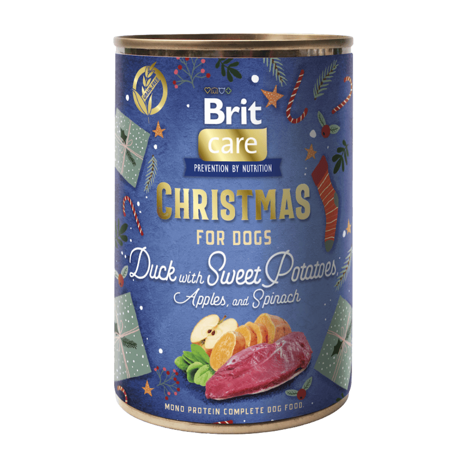 Brit Care Dog Christmas can Duck