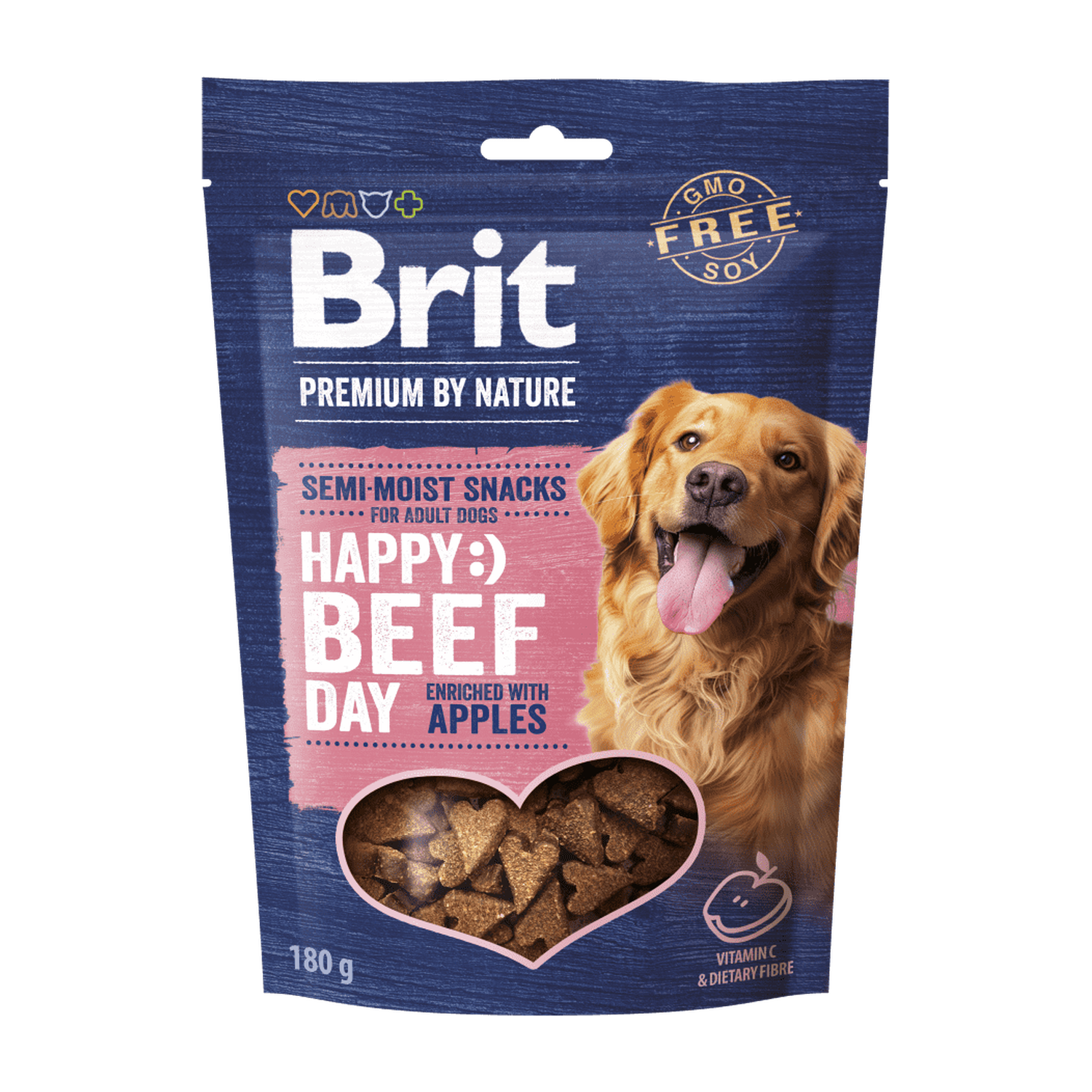 Brit Premium by Nature Dog Semi-moist Snacks Beef with Apples
