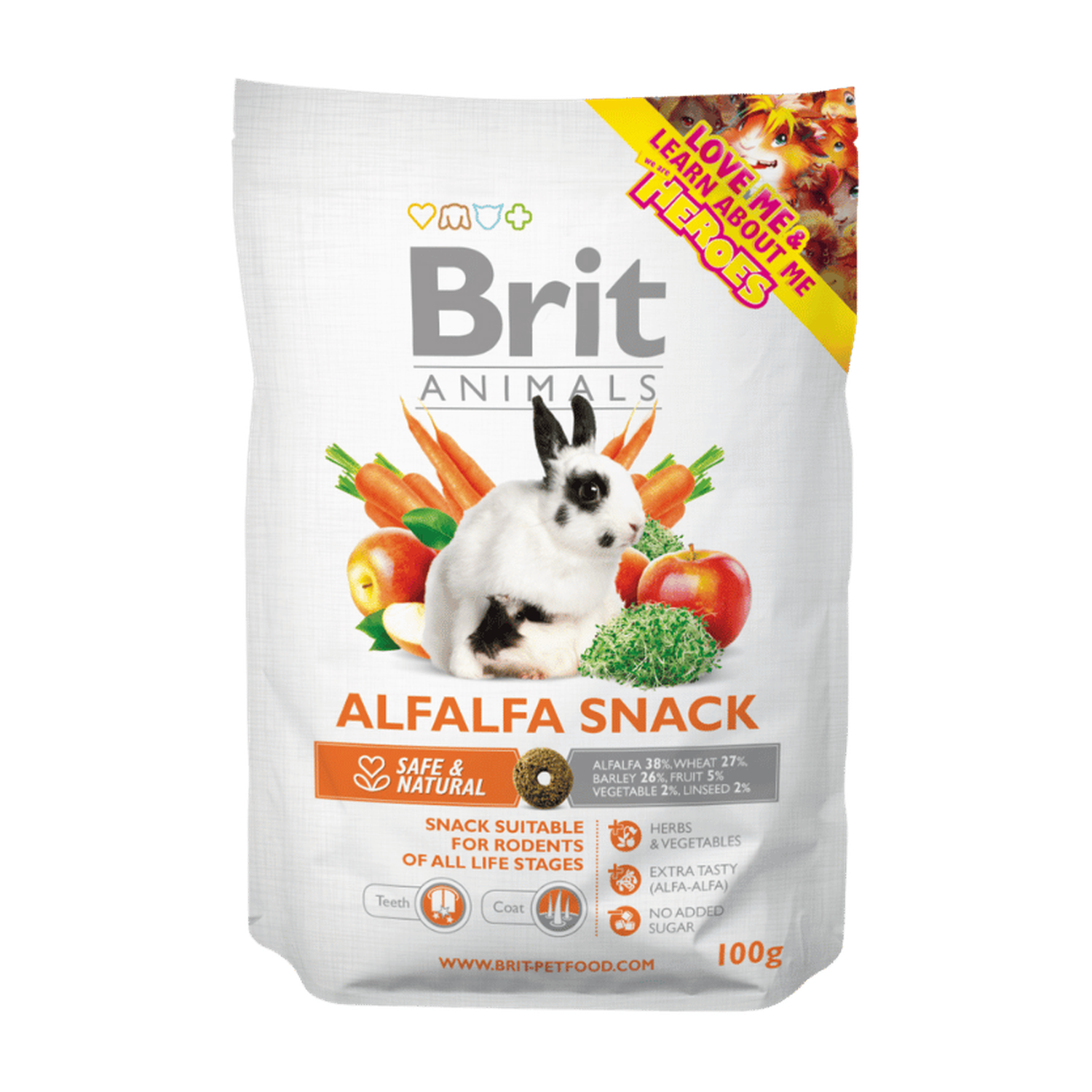 Brit Animals ALFALFA SNACK for RODENTS