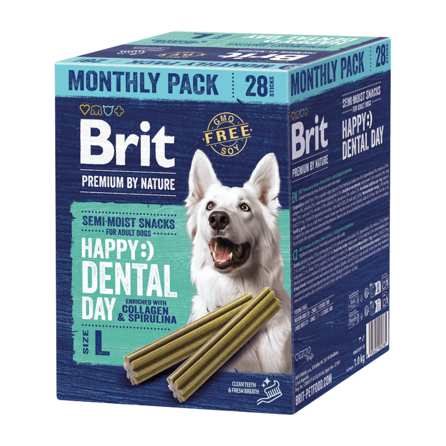 Brit Premium by Nature Dog Dental Snacks L, 28 pcs