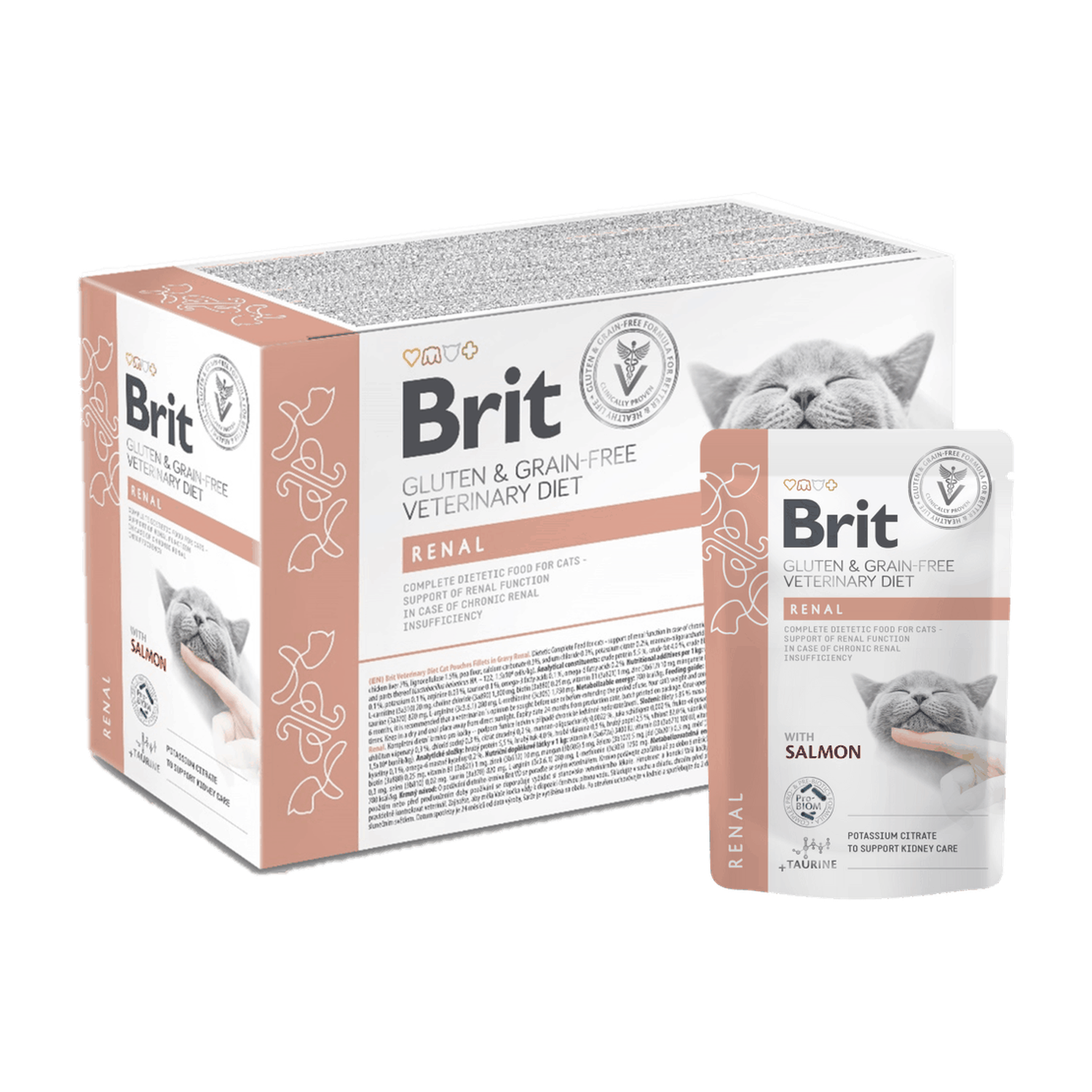 Brit Grain & Gluten-Free VD Cat Pouch fillets in Gravy Renal 12 x 85 g
