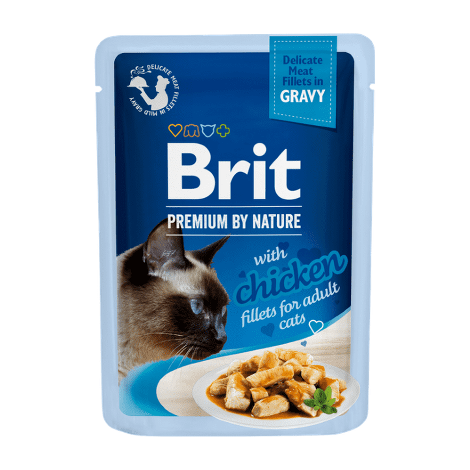 Brit Premium Cat Delicate Fillets in Gravy with Chicken