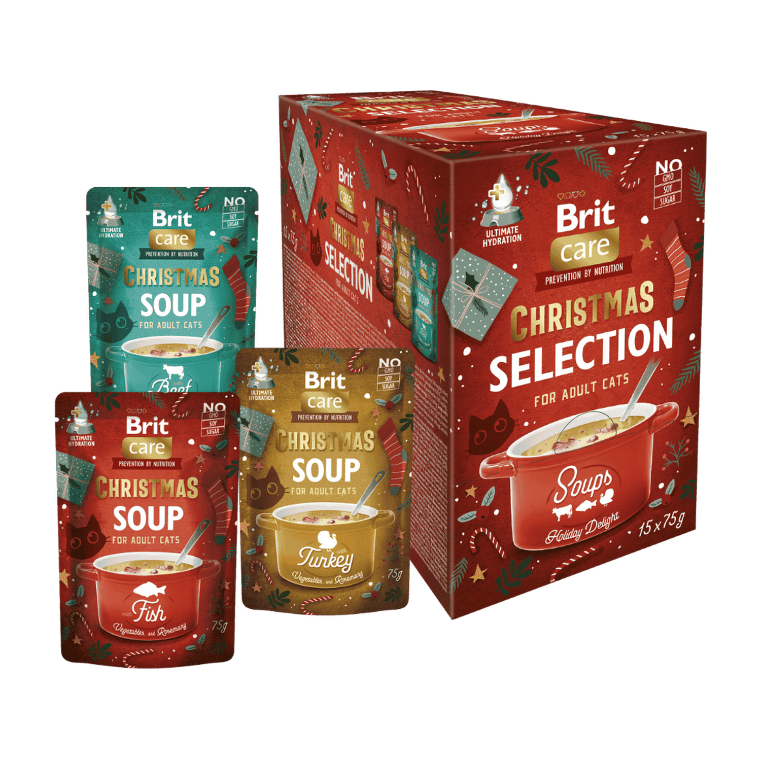 Brit Care Cat Christmas Soups Multipack