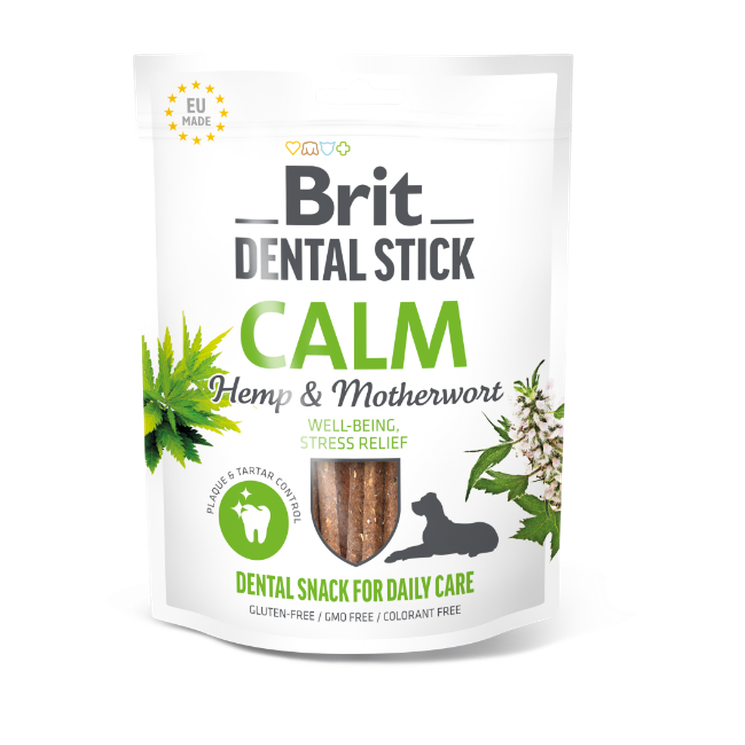 Brit Dental Stick Calm with Hemp & Motherwort 7 pcs