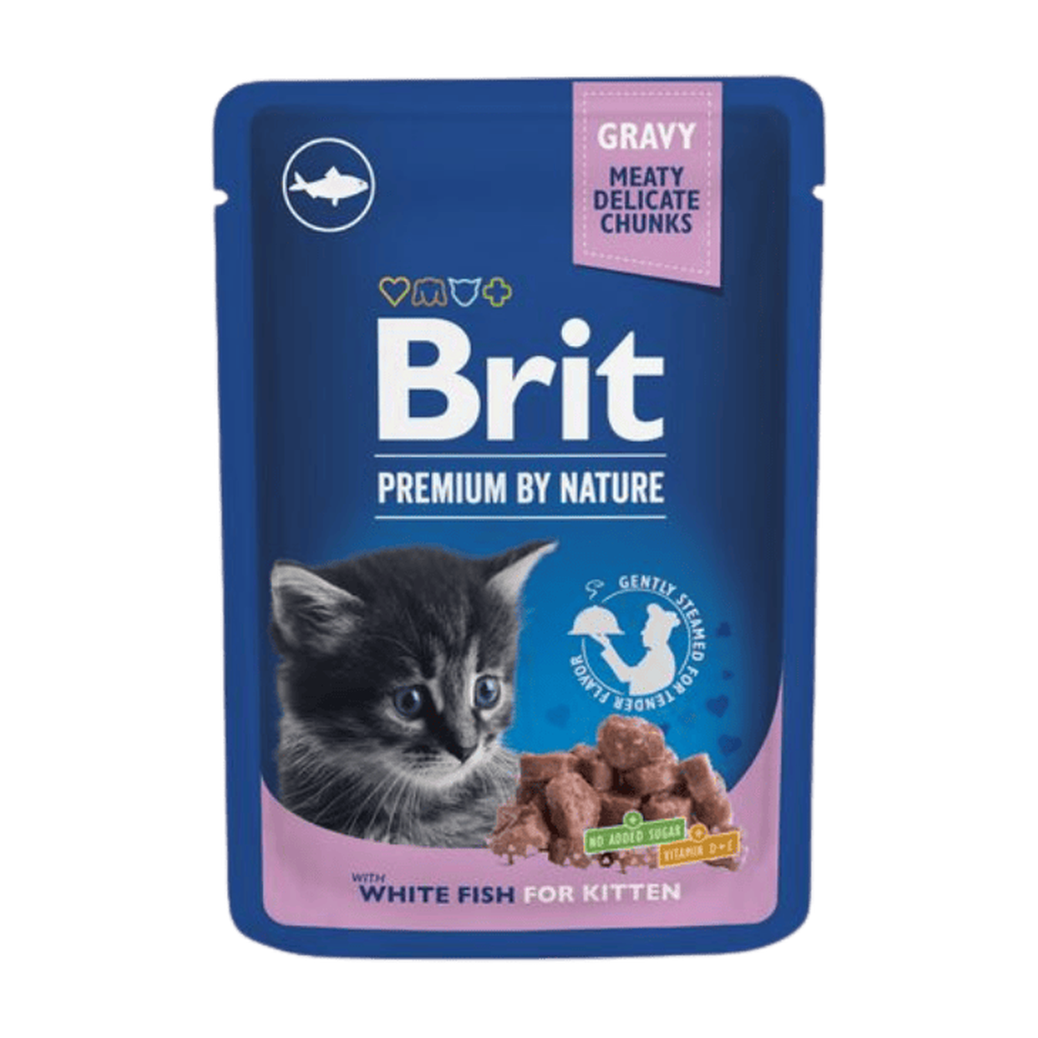 Brit Premium Cat Pouches with Fish Kitten