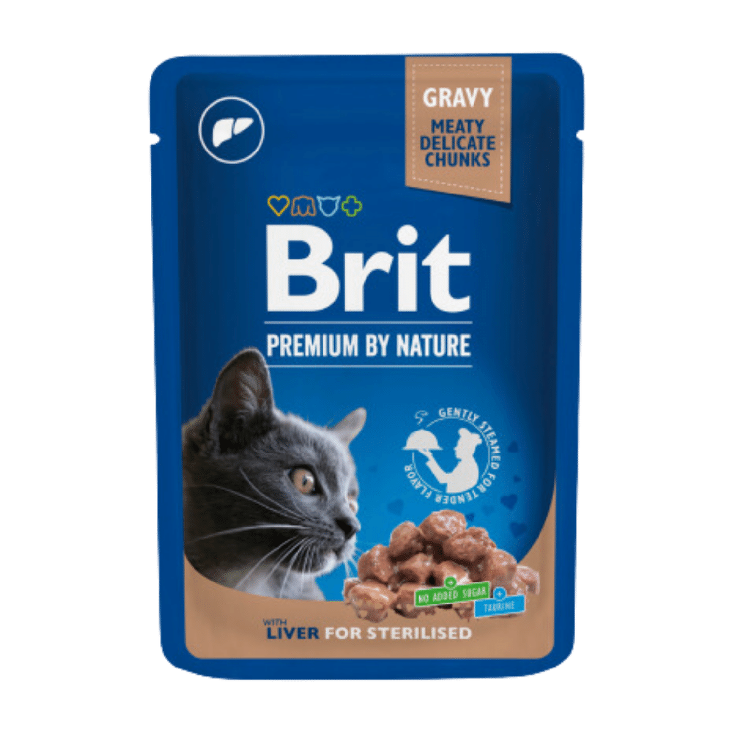 Brit Premium Cat Pouches Liver for Sterilized