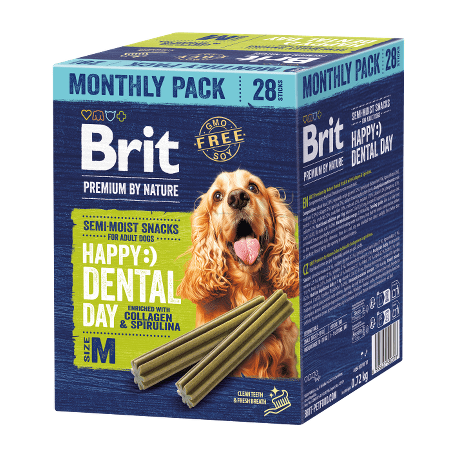 Brit Premium by Nature Dog Dental Snacks M, 28 pcs