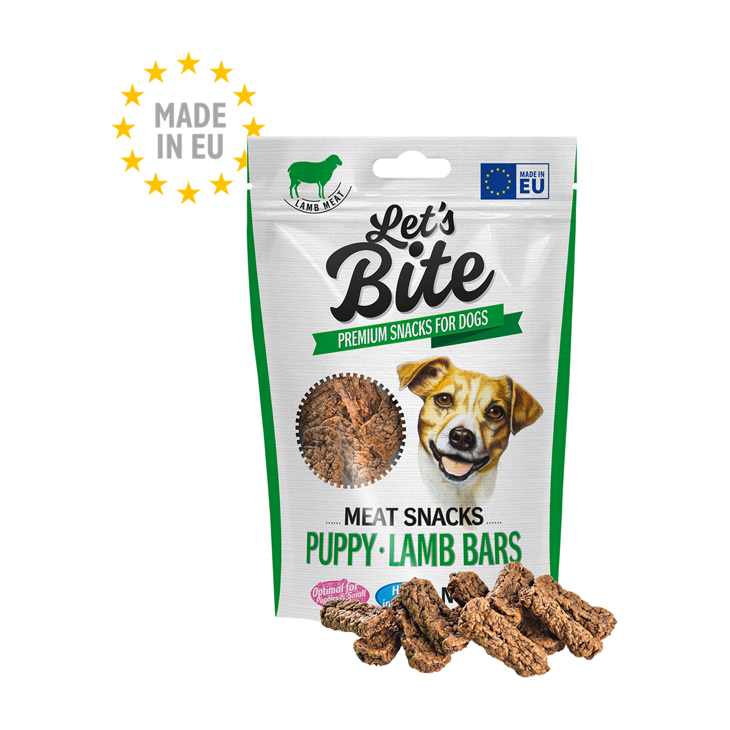 Let’s Bite Meat Snacks Puppy Lamb Bars