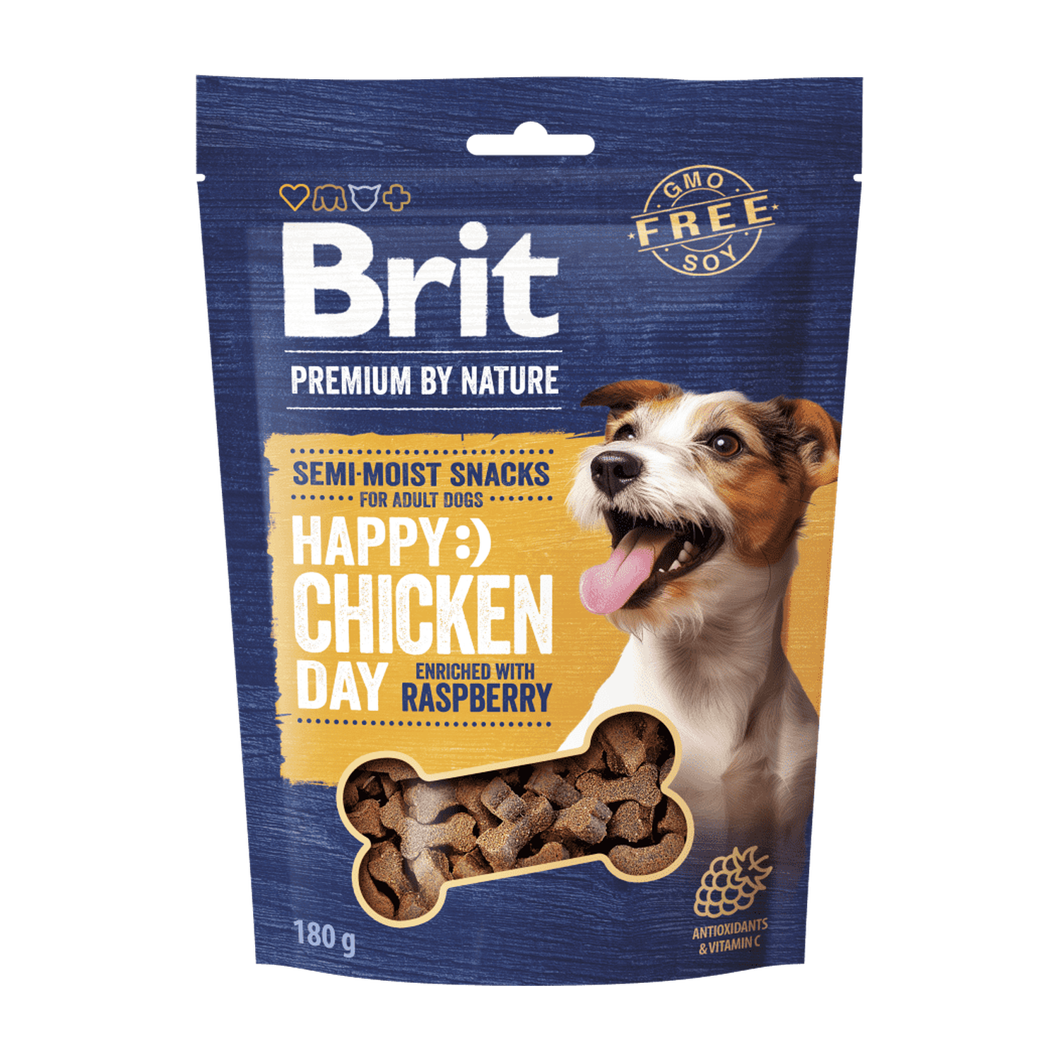 Brit Premium by Nature Dog Semi-moist Snacks Chicken with Raspberry