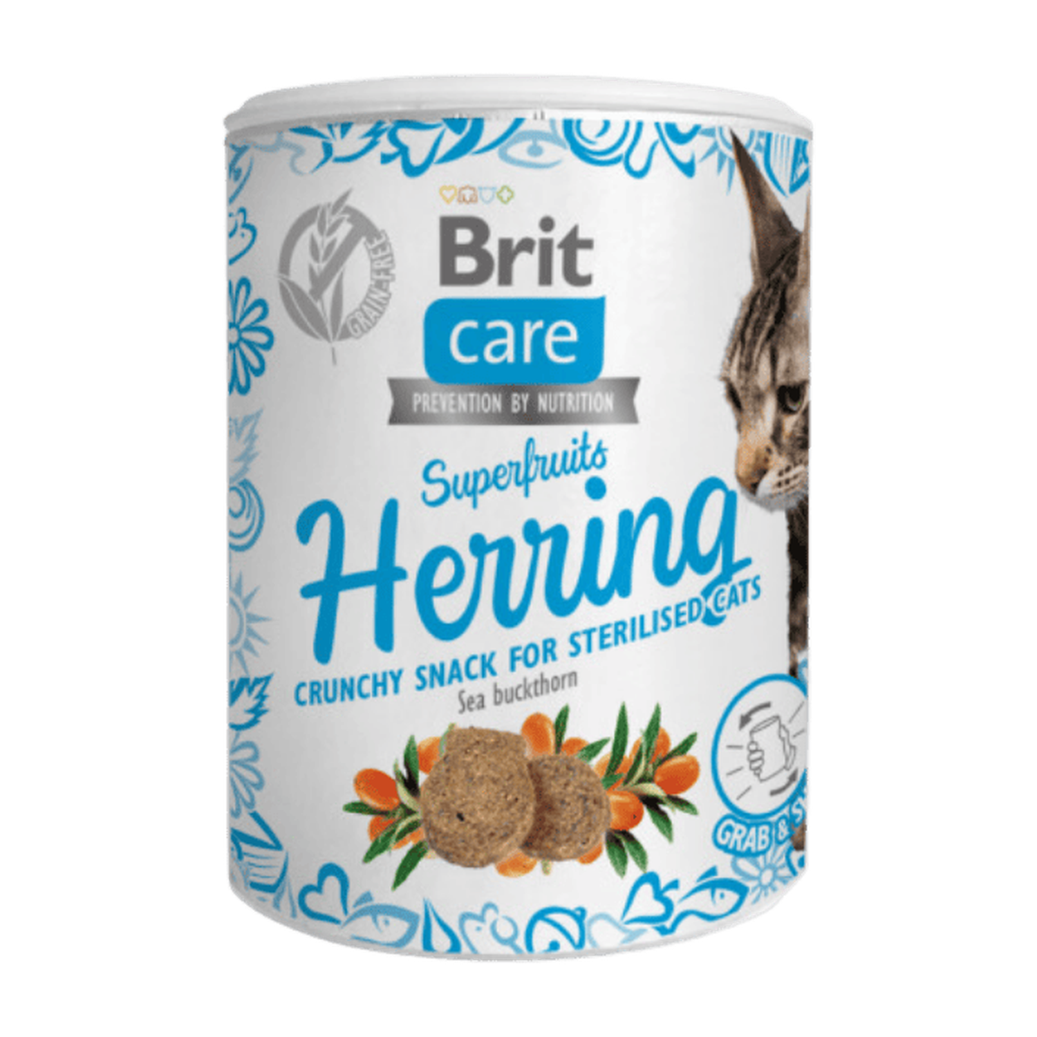 Brit Care Cat Snack Superfruits Herring