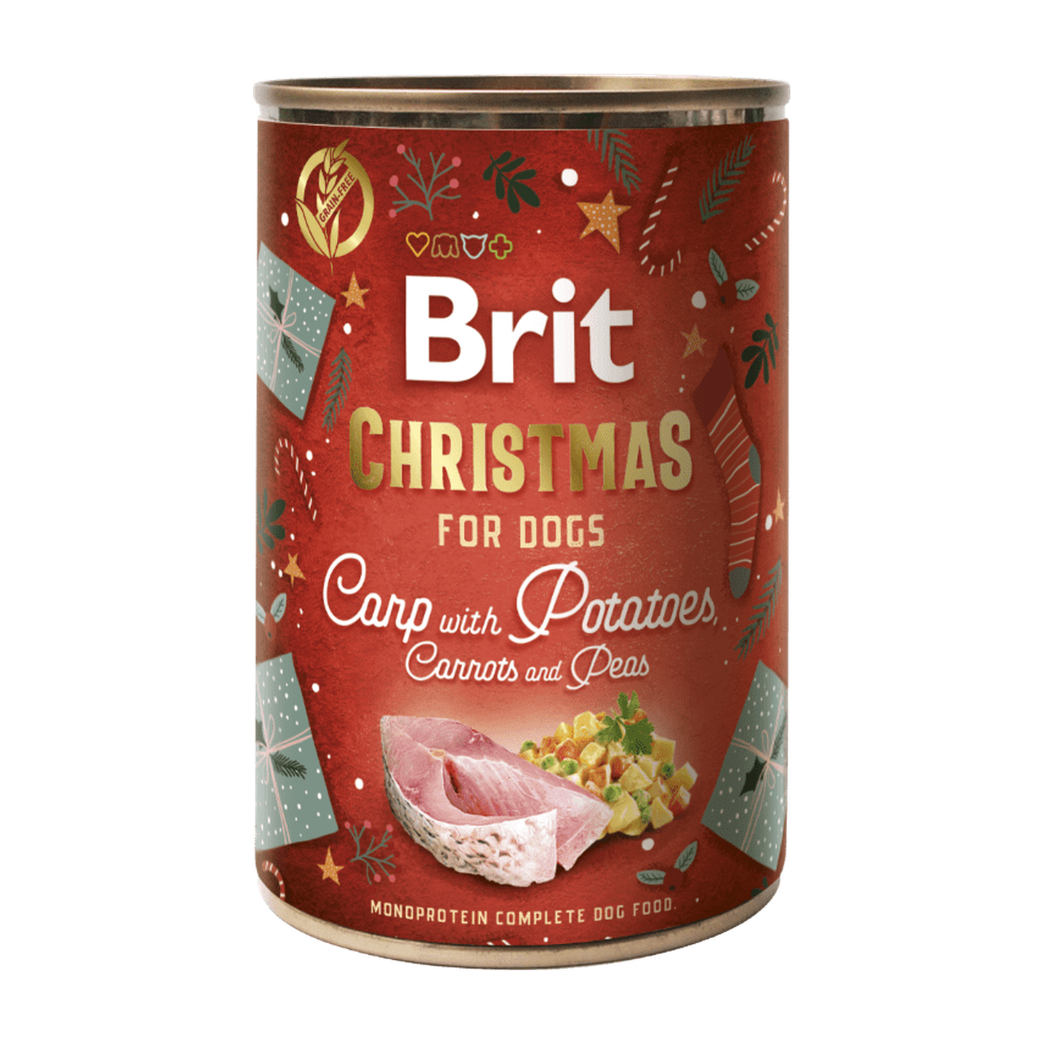 Brit Care Dog Monoprotein Christmas can