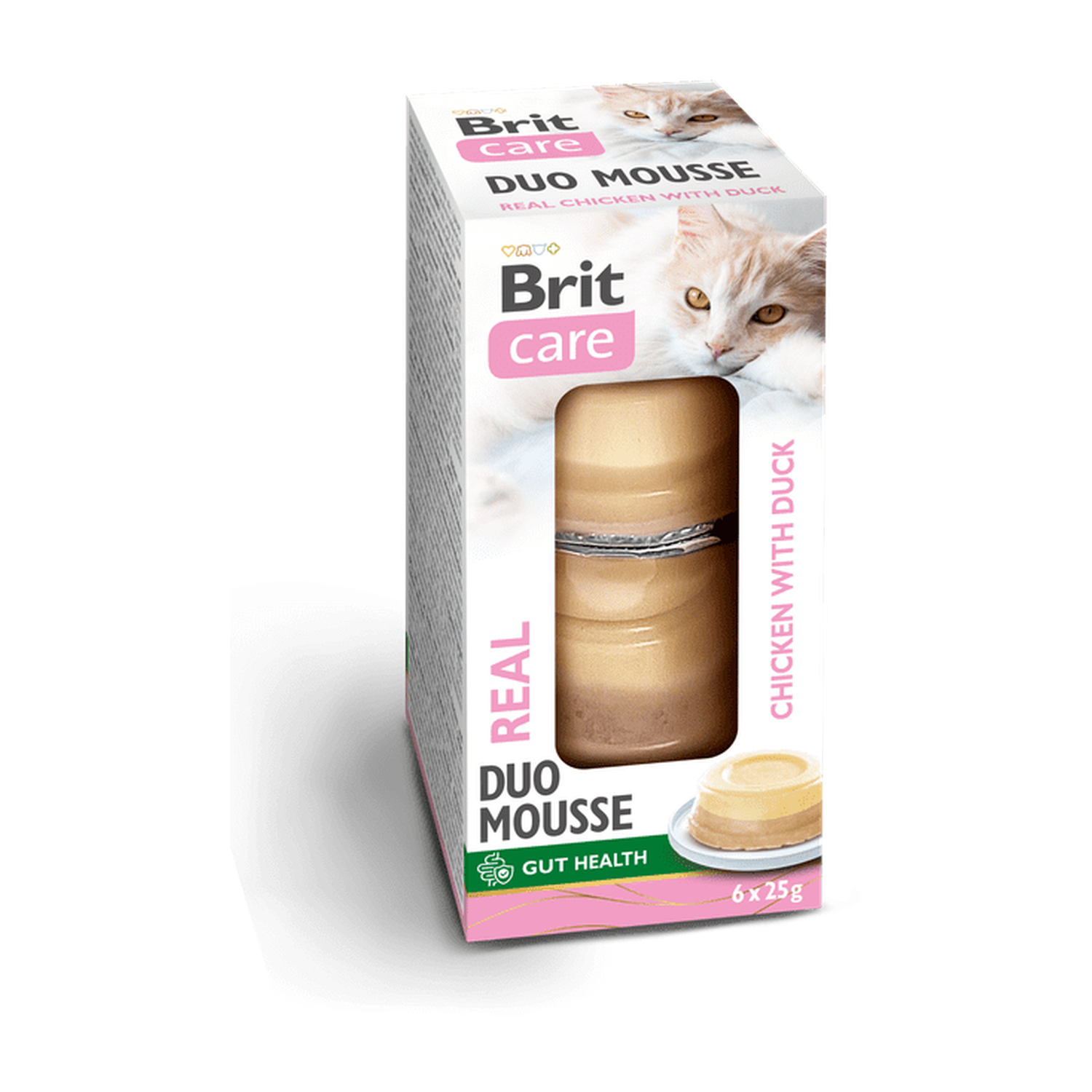 Brit Care Cat Double Layer Mousse Real Chicken and Chicken with Duck