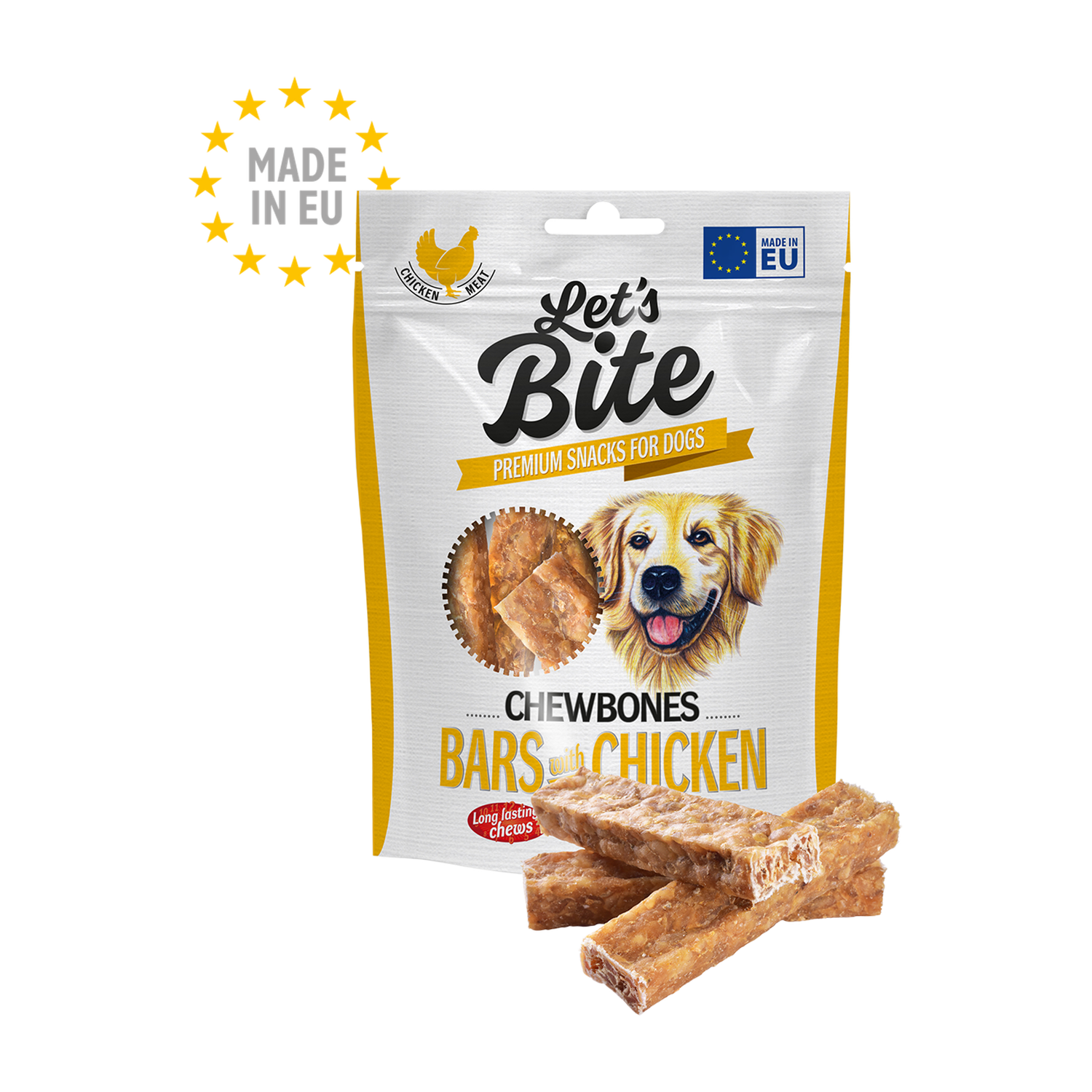 Let’s Bite Chewbones. Bars with Chicken