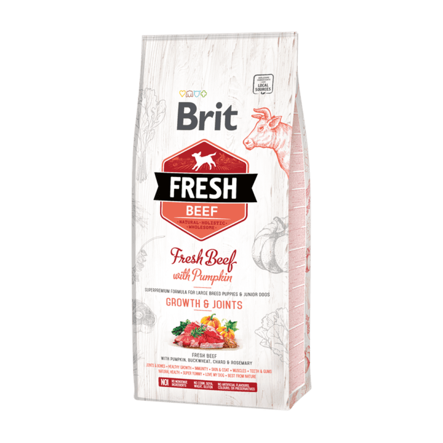 Brit Fresh Beef with Pumpkin Puppy Large