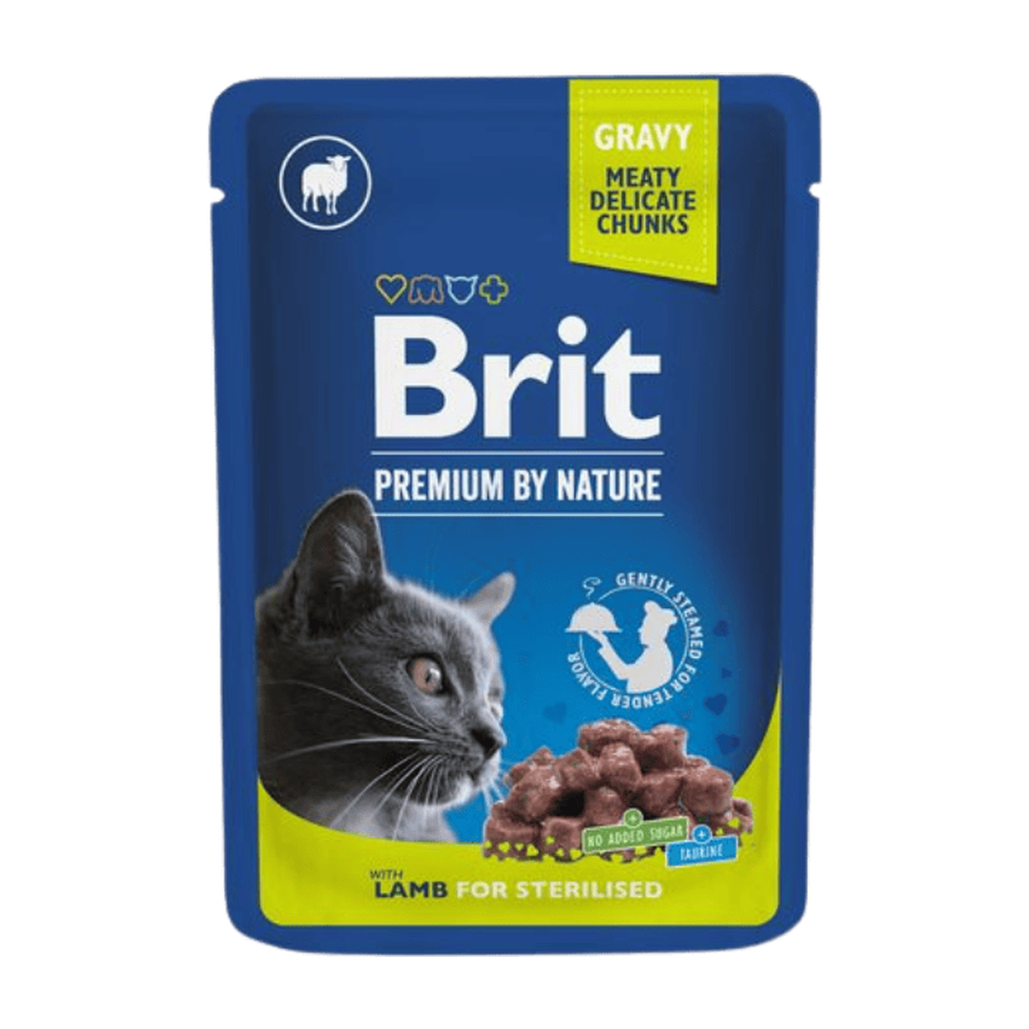 Brit Premium Cat Pouches Lamb for Sterilized