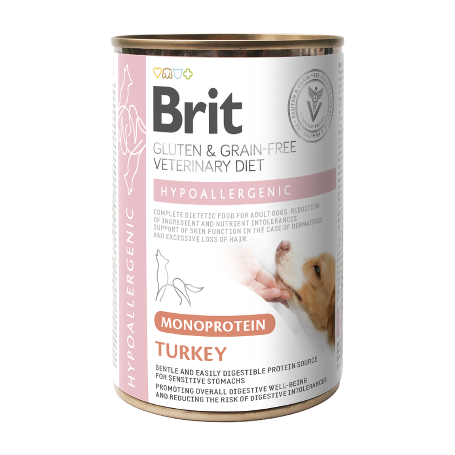 Brit Veterinary Diet Dog Can Hypoallergenic Monoprotein Turkey