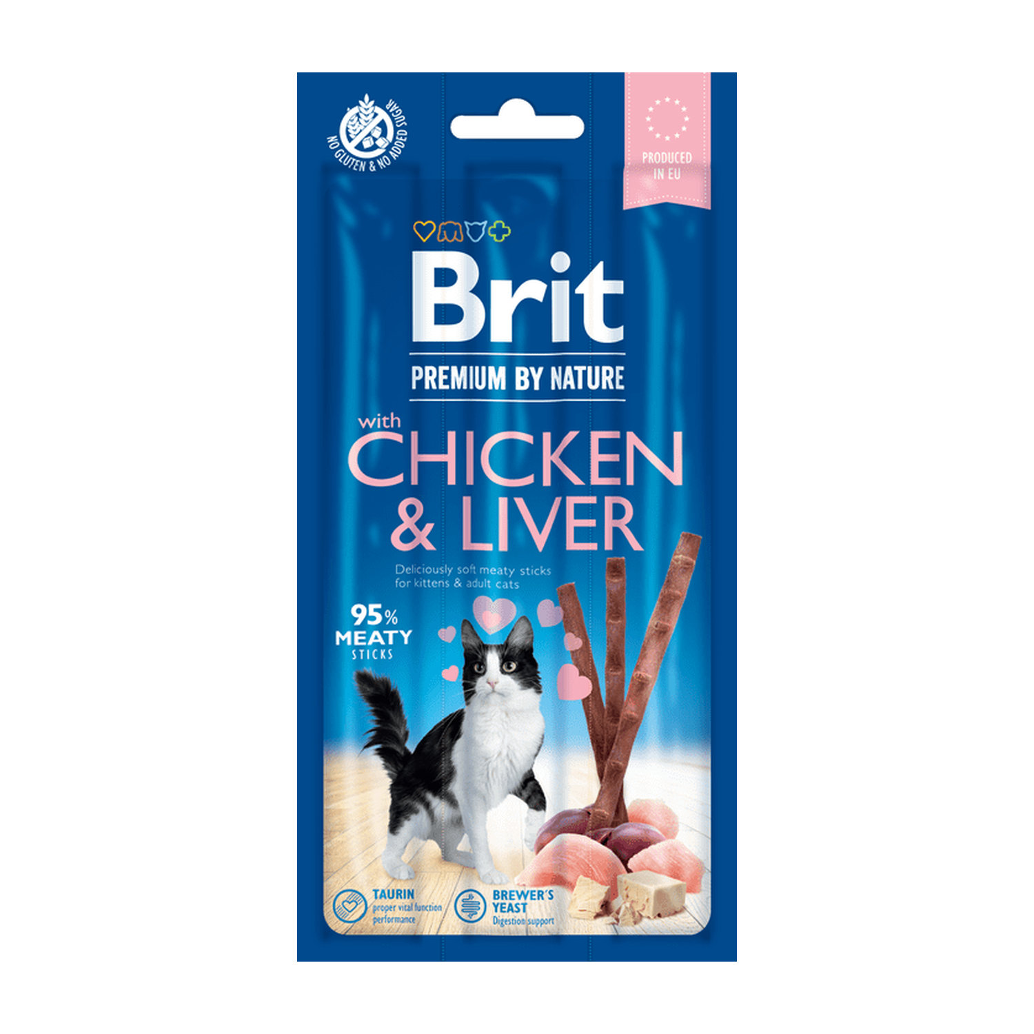Brit Premium by Nature Cat Sticks with Chicken & Liver