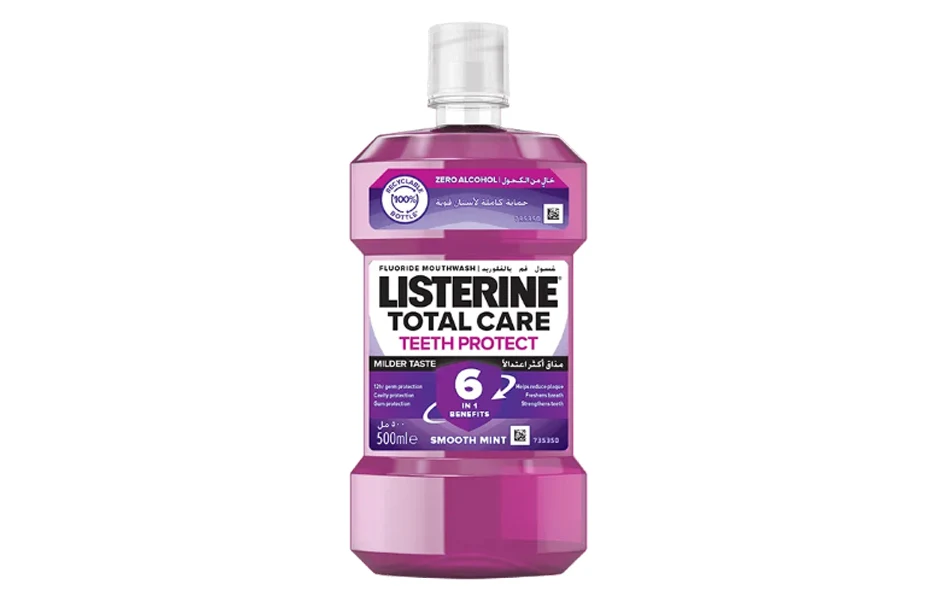 Listerine Total Care Teeth Protect Milder Taste Mouthwash