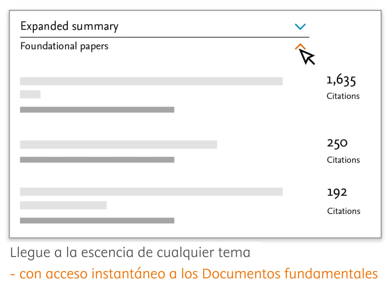 Screenshot of Scopus AI 'Foundational papers' feature