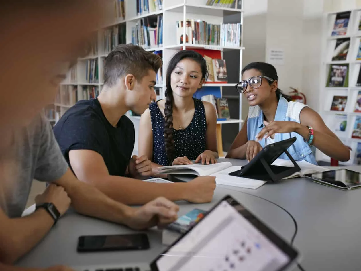 Students sitting together