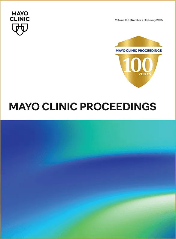 Mayo Clinic Proceedings cover