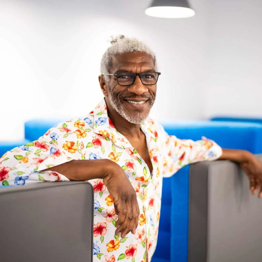 Elsevier Employee, smiling and looking at the camera