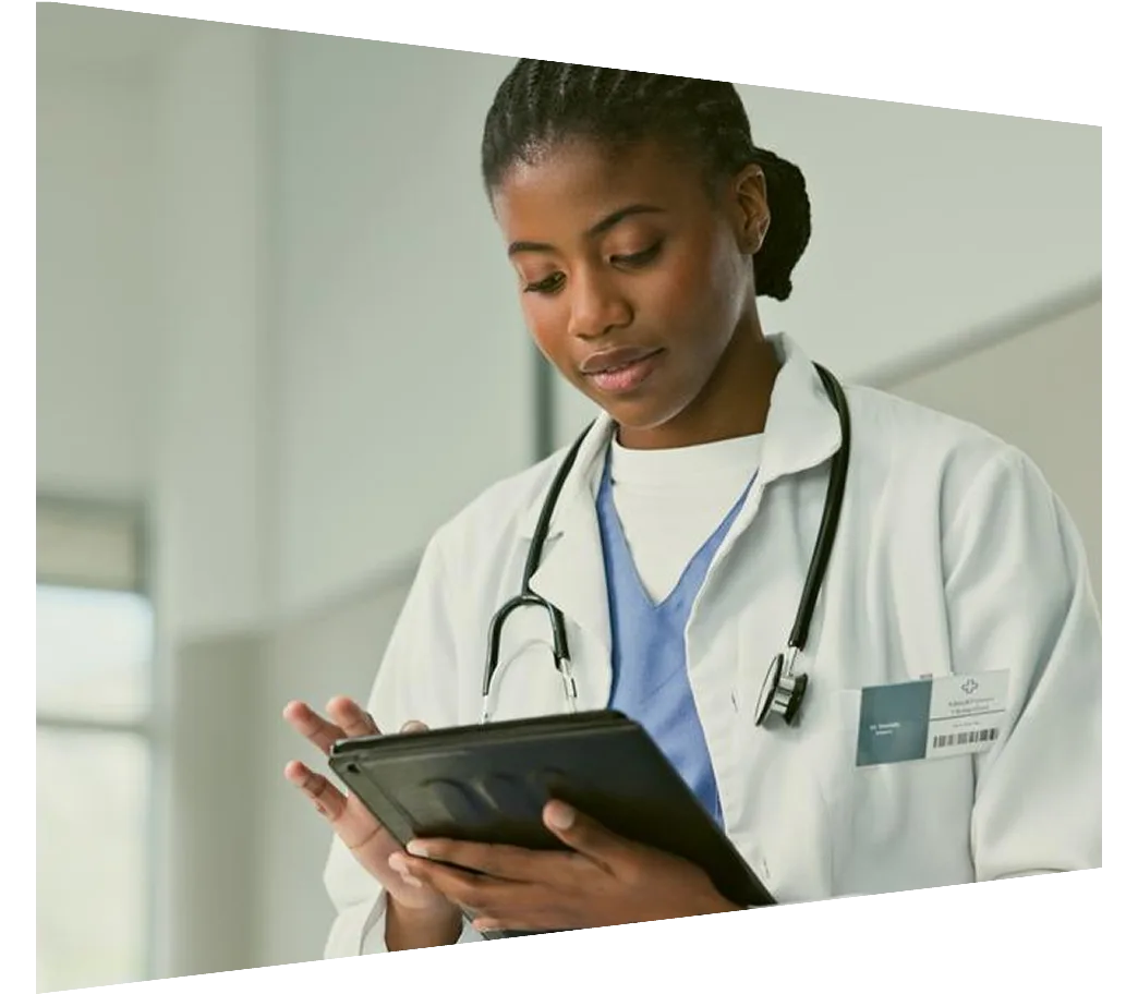 Story clinician on tablet - Clinicalkey AI