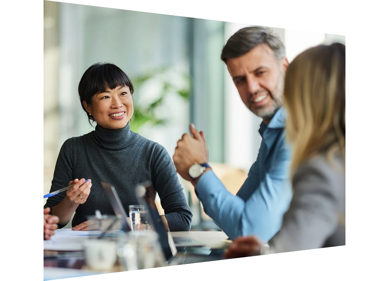 Diverse colleagues in a business meeting