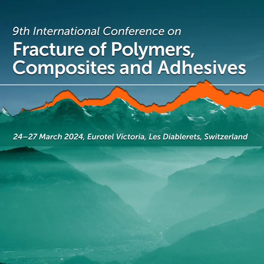 Logo for 9th International Conference on Fracture of Polymers, Composites and Adhesives 2024 conference