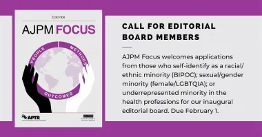 AJPM focus call for editorial board members