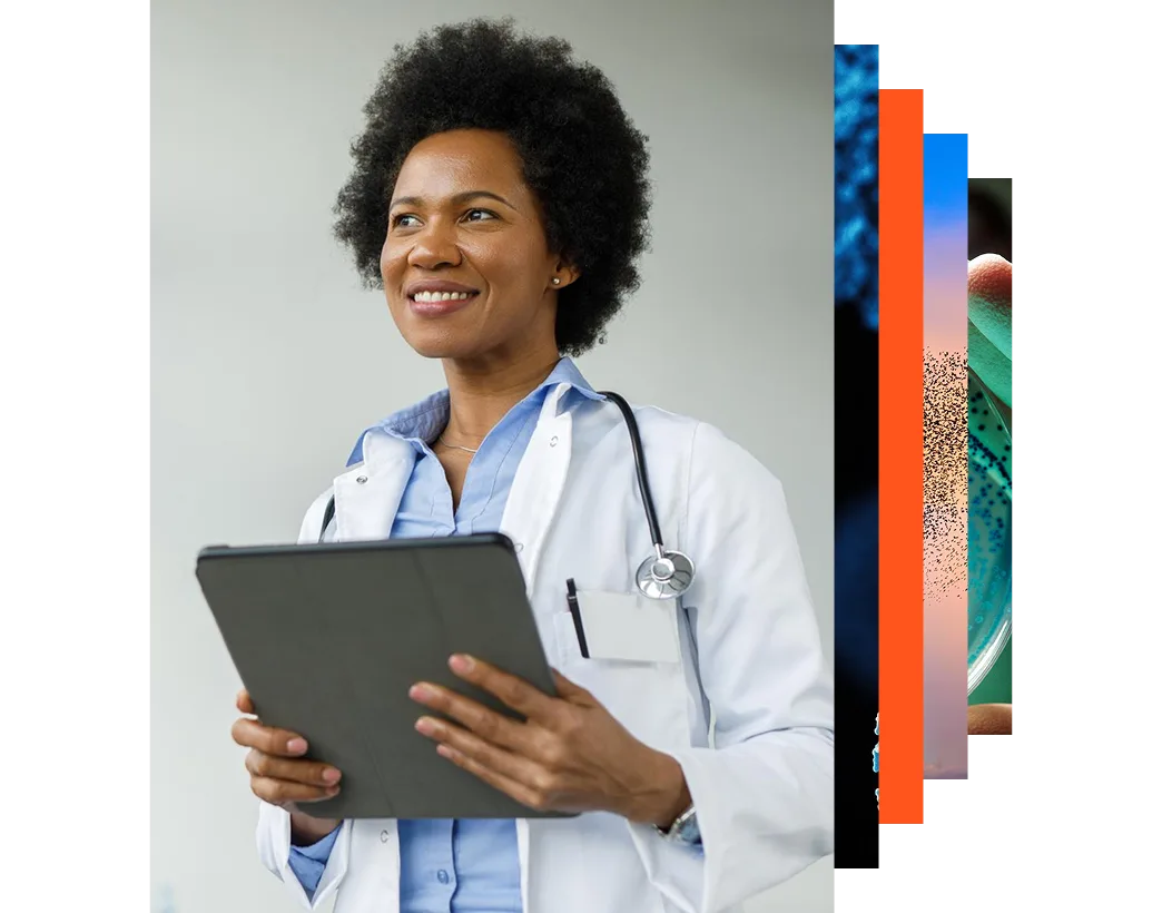 Female doctor using digital tablet in a hospital