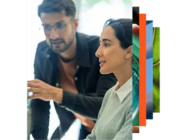 Two colleagues talking 