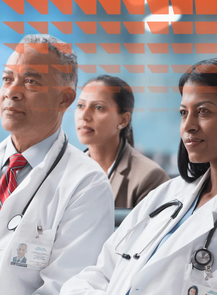 Doctors at a medical convention