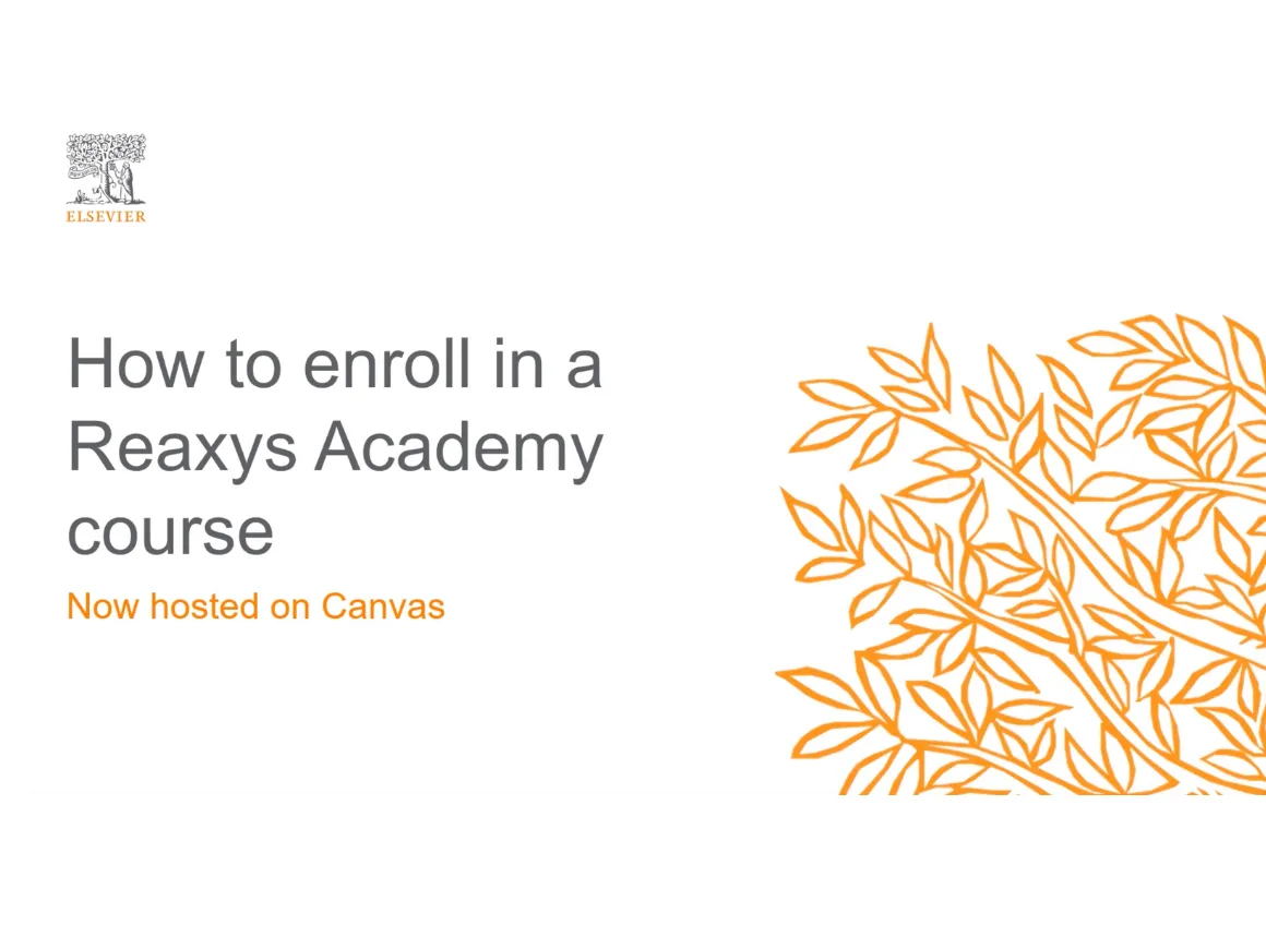 Reaxys Academy instruction video thumbnail