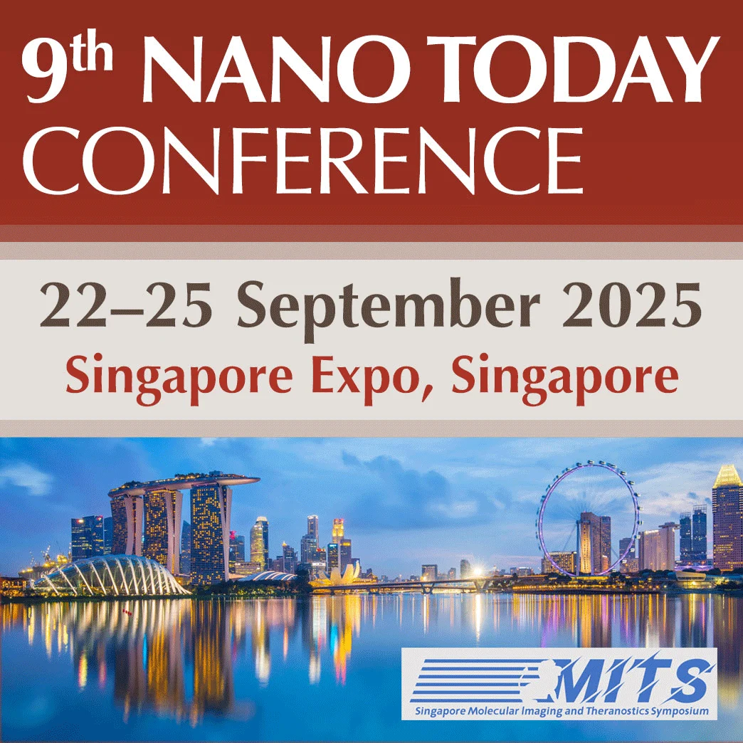 Banner for 9th Nano Today conference in Singapore