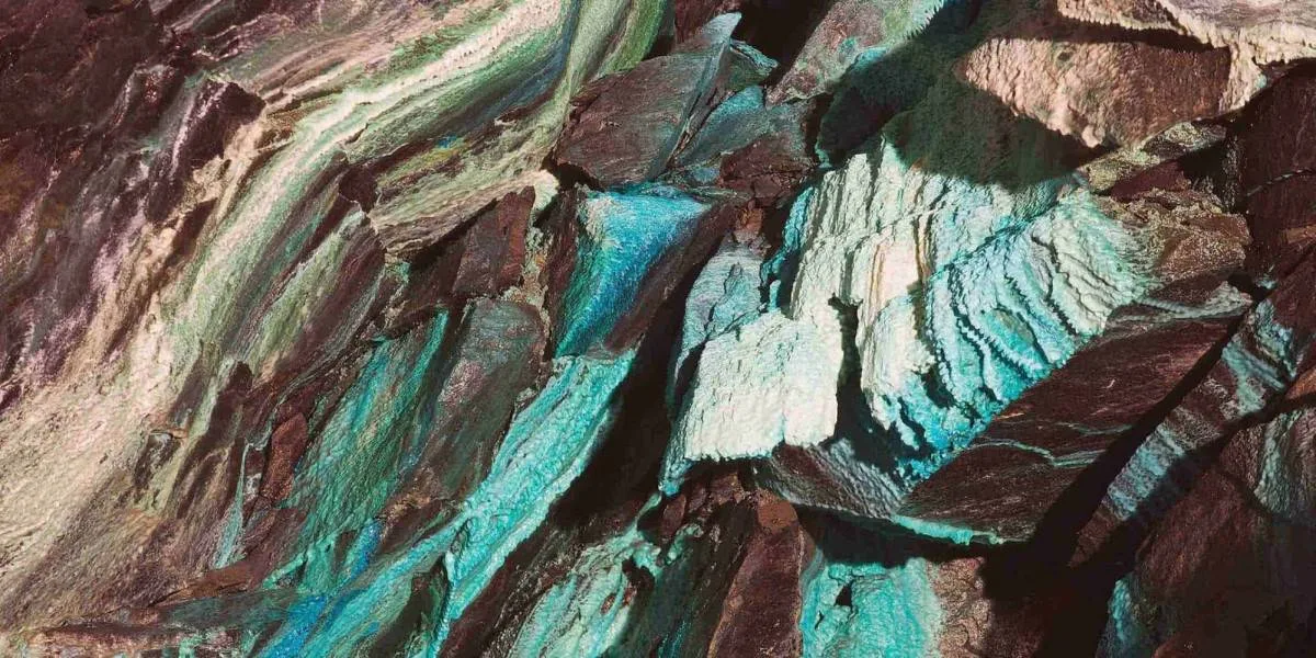 Texture of oxidated copper