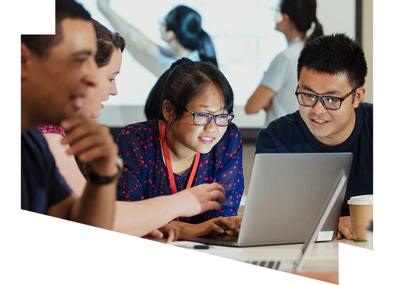 STEM biochemists sitting around a conference table