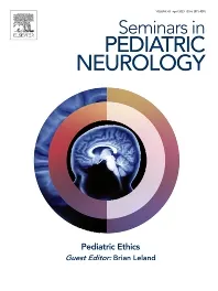 Sample cover of Seminars in Pediatric Neurology