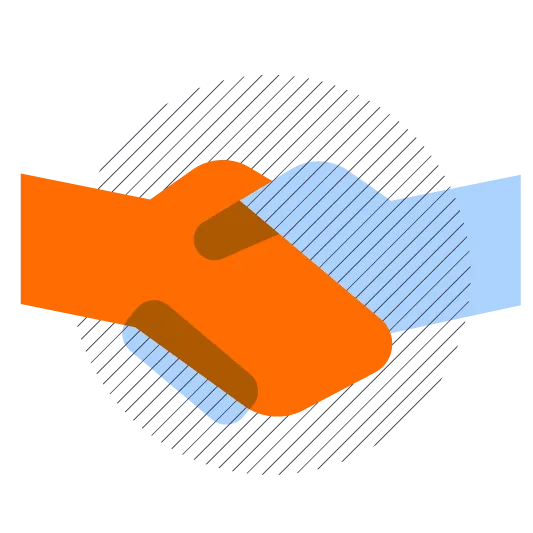 Partnership pictogram (handshake)