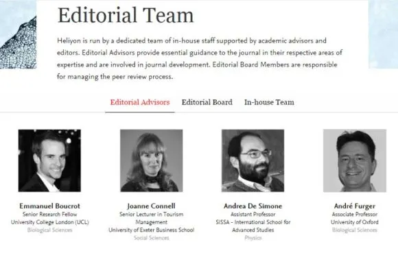 Heliyon Editorial Team