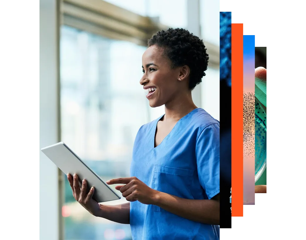 Shot of a young medical practitioner using a digital tablet in a hospital