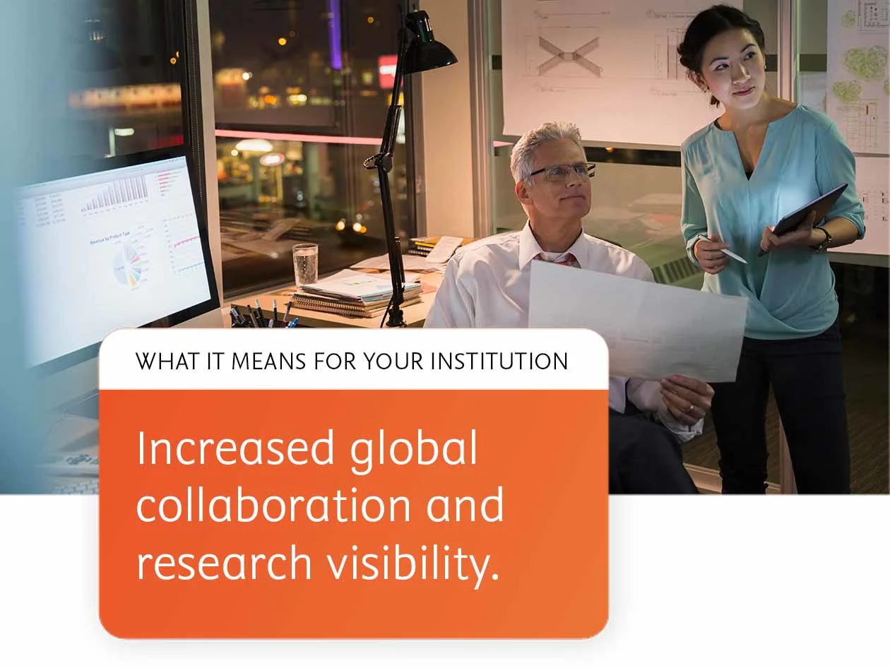 提高全球合作和研究能見度。