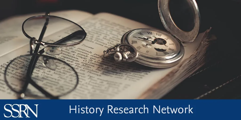 SSRN History Research Network - photograph of antique glasses and watch on an old book