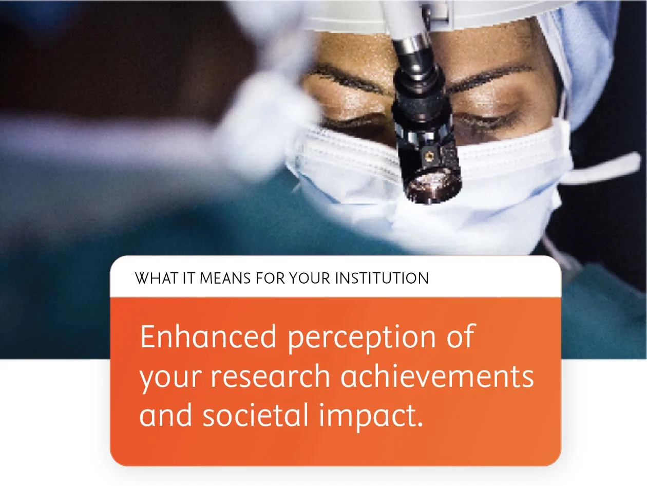 Enhanced perception of your research achievements and societal impact