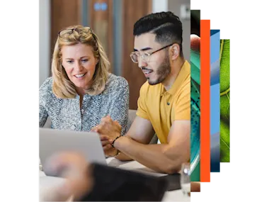 Two colleagues talking 