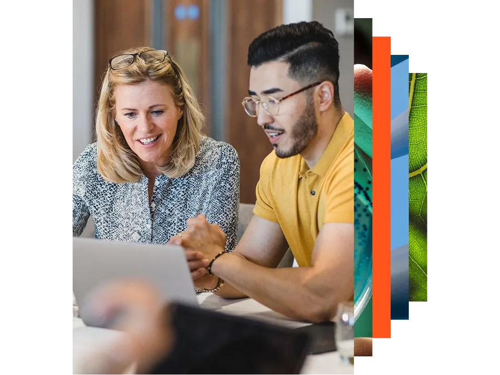 Two colleagues talking 