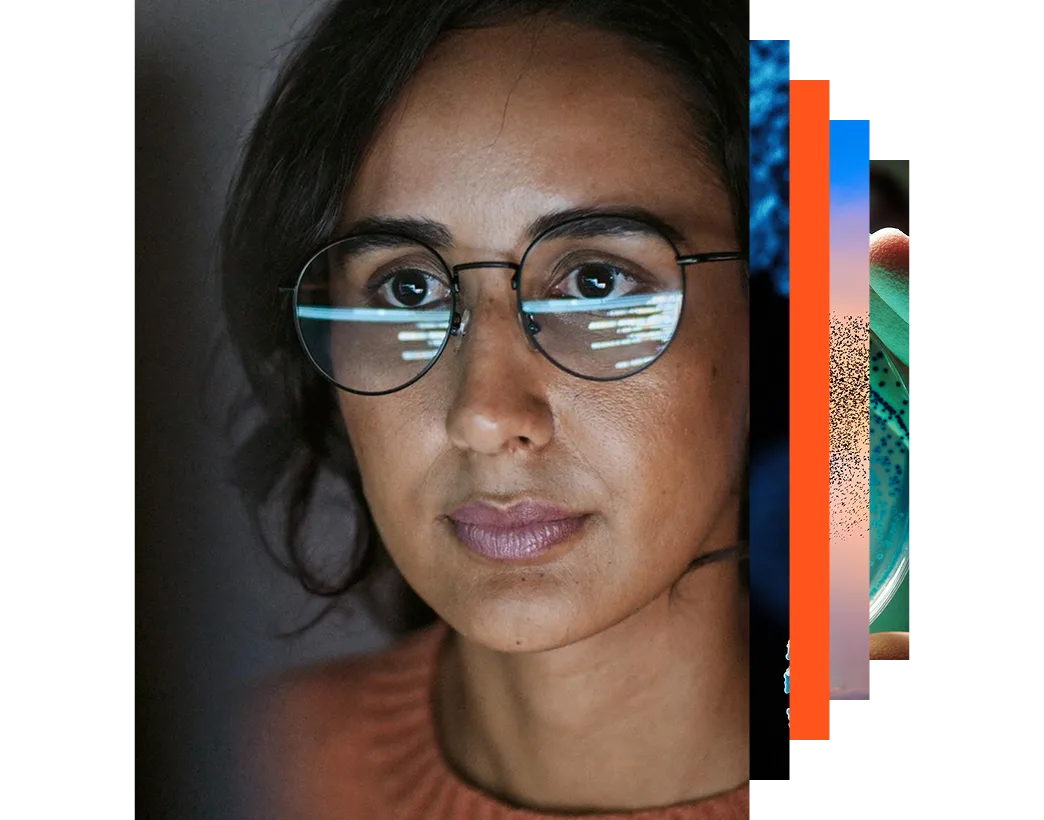Female software engineer working on coding at night